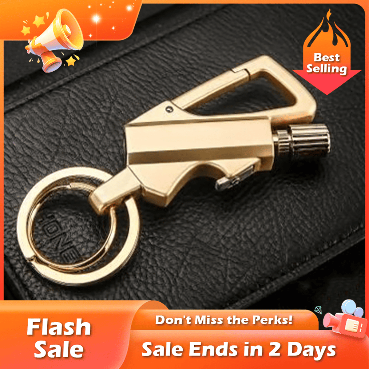 🏆Flash Sale⚡ 50K+ SOLD! Almost Gone-💥Permanent Match Infinity Lighter with Multitool Keychain Bottle Opener