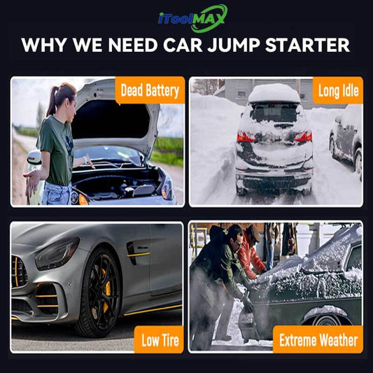 4 in 1 Portable Jump Starter with Air Pump Pro