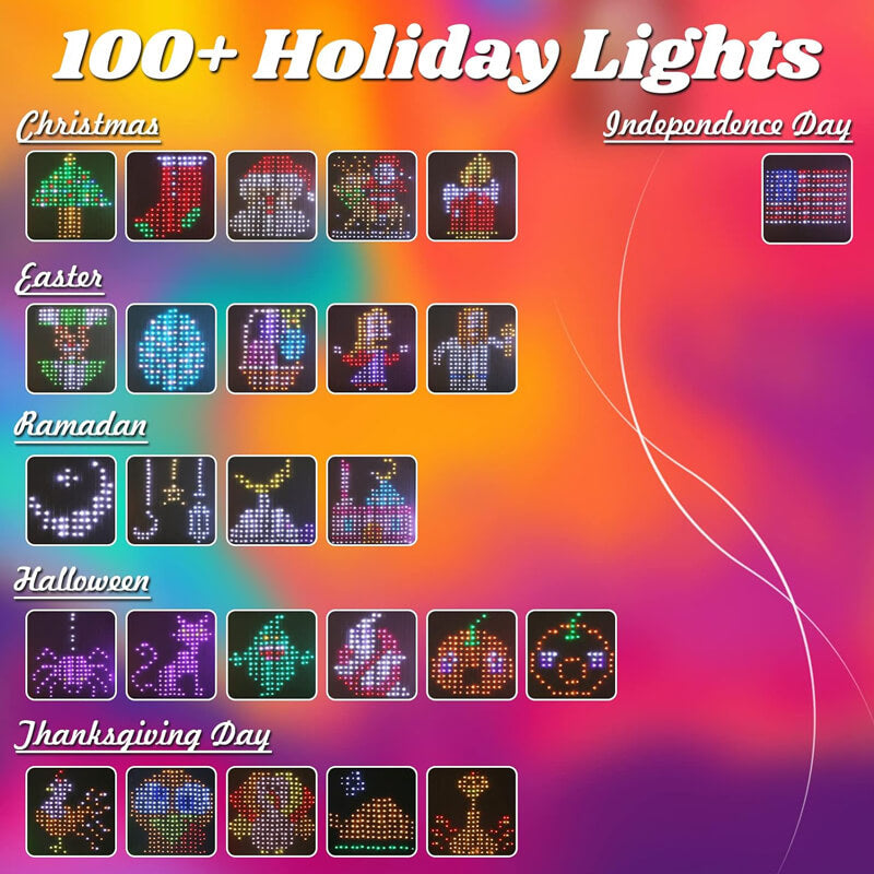 ⏰Last Day Promotion 49% OFF -🌈DIY Smart LED Curtain Sync Lights