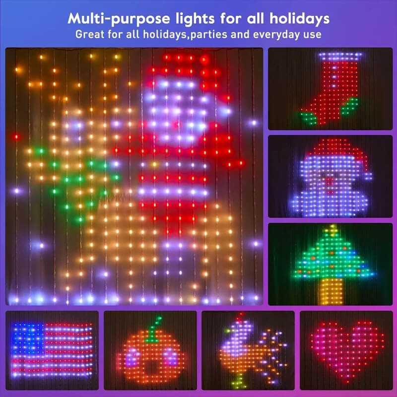 ⏰Last Day Promotion 49% OFF -🌈DIY Smart LED Curtain Sync Lights