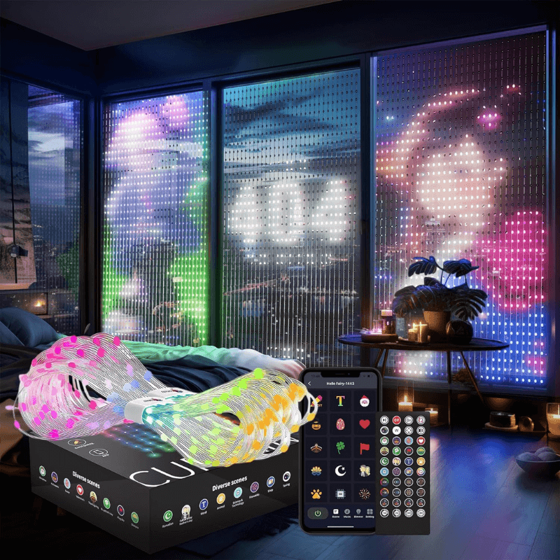 ⏰Last Day Promotion 49% OFF -🌈DIY Smart LED Curtain Sync Lights