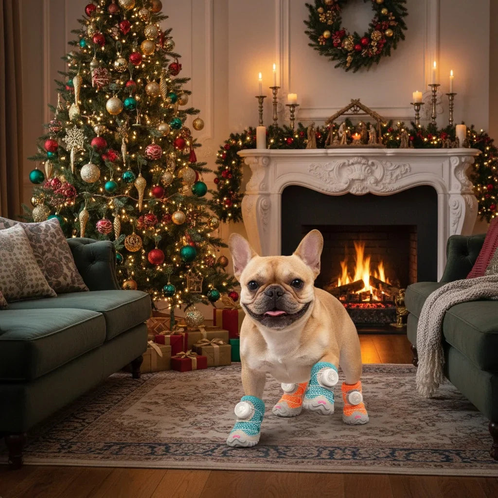 Set 4 pcs 🐶 All-Weather Protective Dog Shoes