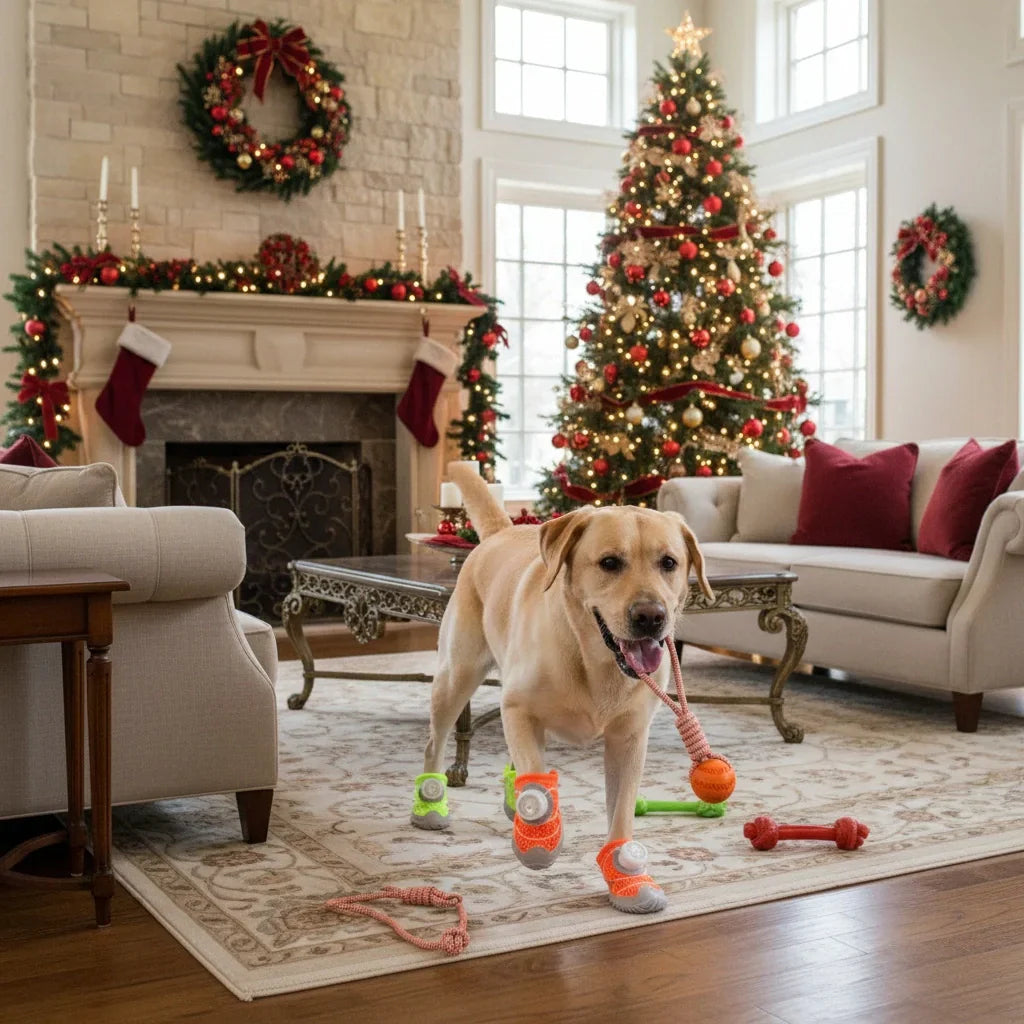 Set 4 pcs 🐶 All-Weather Protective Dog Shoes