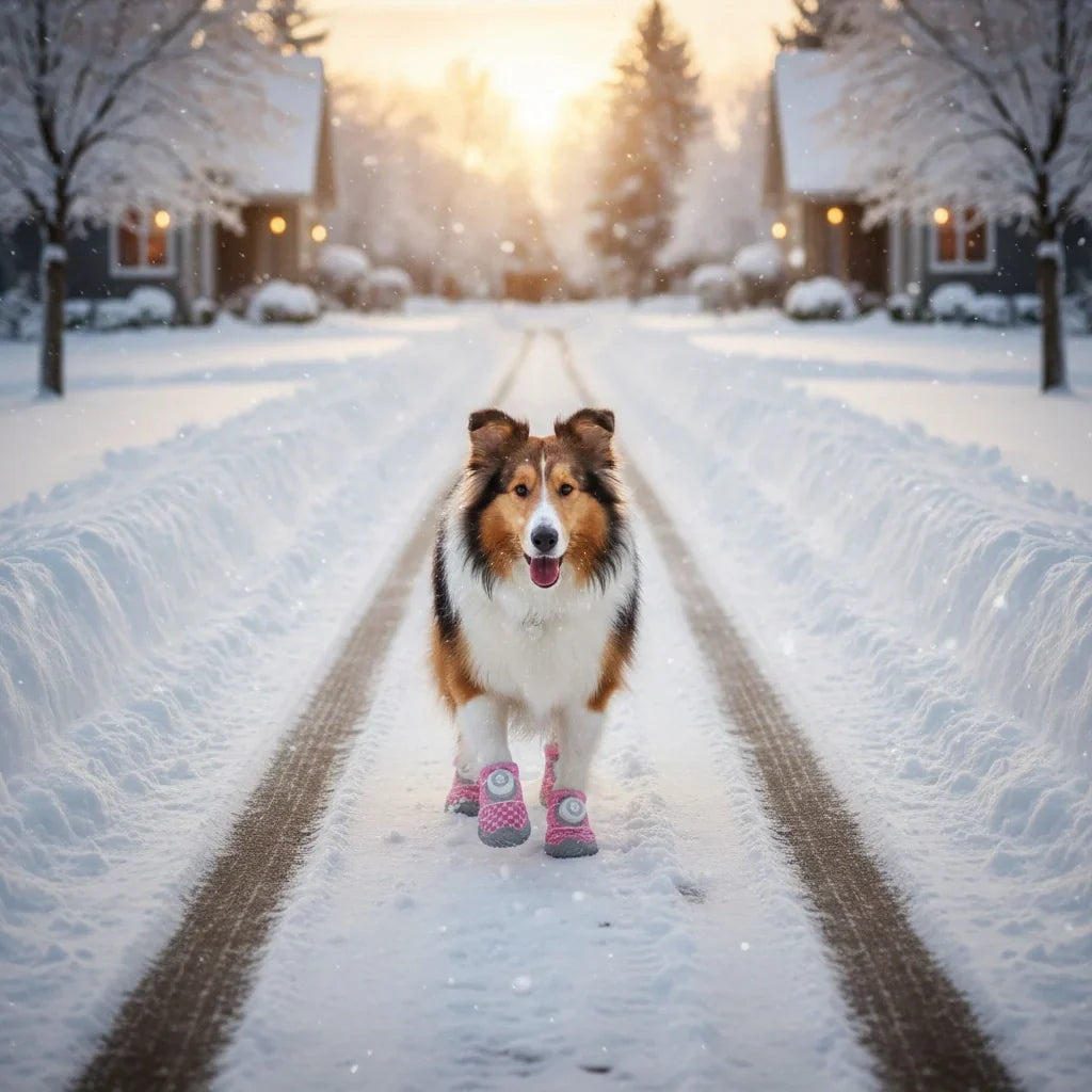 Set 4 pcs 🐶 All-Weather Protective Dog Shoes